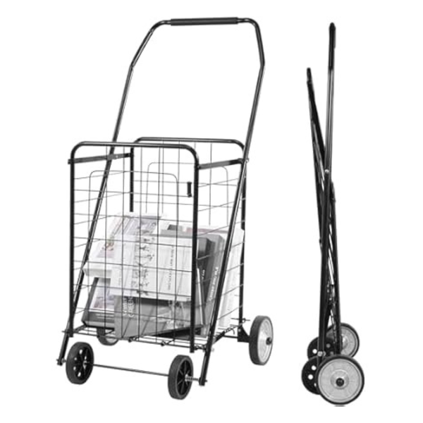 Elevon Foldable Collapsible Durable Grocery Utility Cart