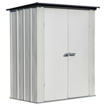 Arrow Spacemaker 5 X 3 X 6 Ft Flute Grey Patio Shed