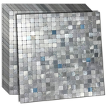 10-Pack Self-Adhesive Metal Backsplash Peel And Stick Tile