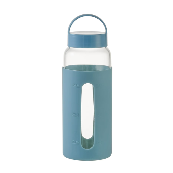 25oz Mainstays Glass Water Bottle W/ Silicone Sleeve (2 Colors)