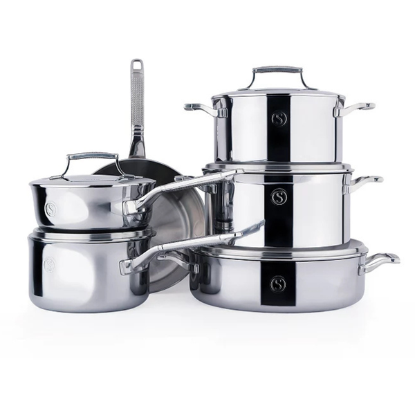 Saveur Selects Voyage Series Tri-Ply Stainless Steel 11-Piece Cookware Set + $50 Kohls Cash