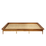 Walker Edison Mid Century Modern Wood Platform King Bed