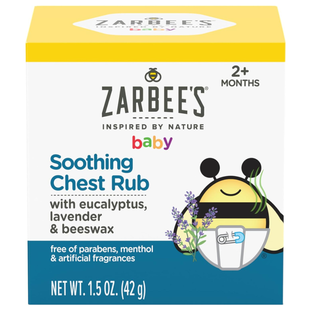 Zarbee's Naturals Baby Soothing Chest Rub With Eucalyptus 1.5 oz