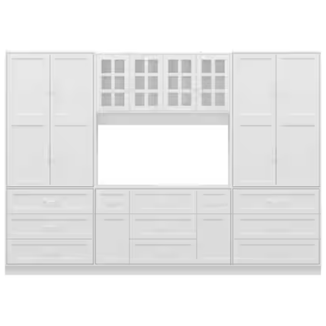 78.7" Office Storage Cabinet With 13 Shelves And 11 Drawers