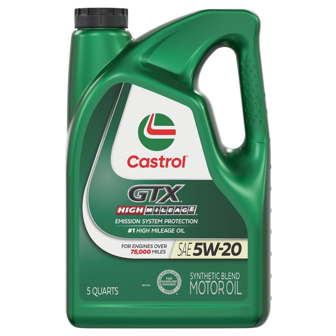 5-Qt Castrol GTX High Mileage 5W-20 Synthetic Blend Motor Oil