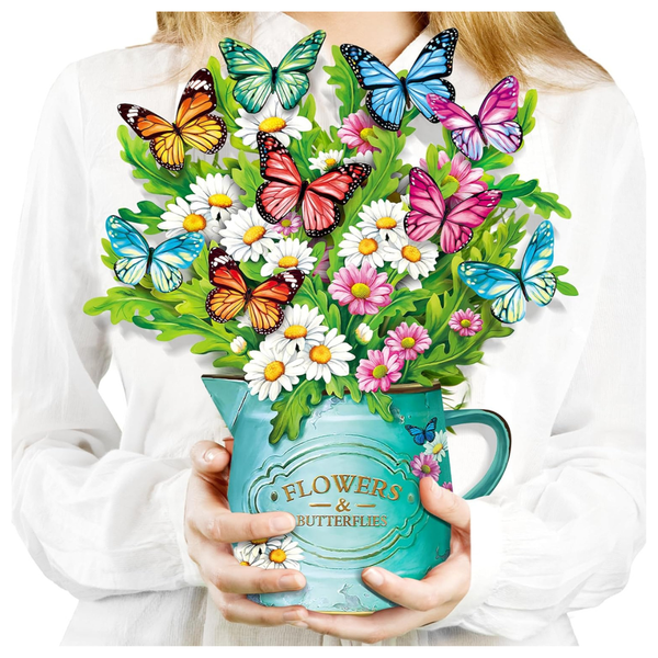 12" Airpark 3D Paper Pop Up Flower Bouquet Card