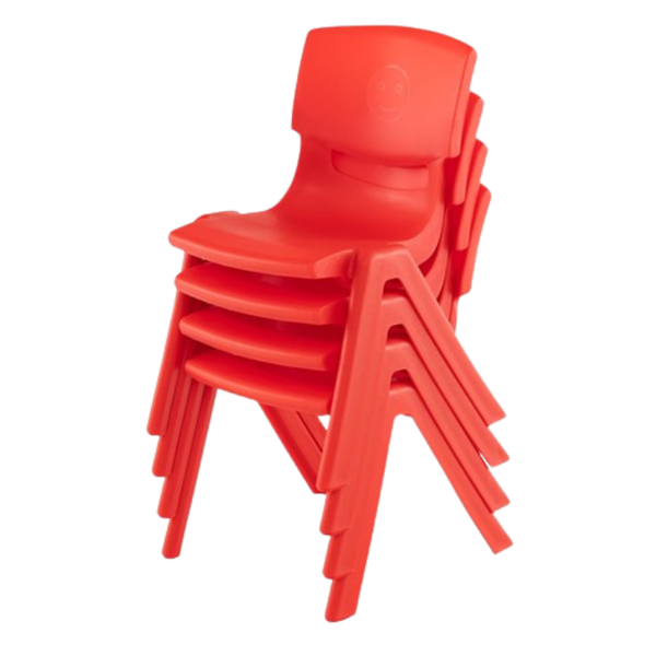 4-Pack Premium 11" H Plastic Stackable School Chairs