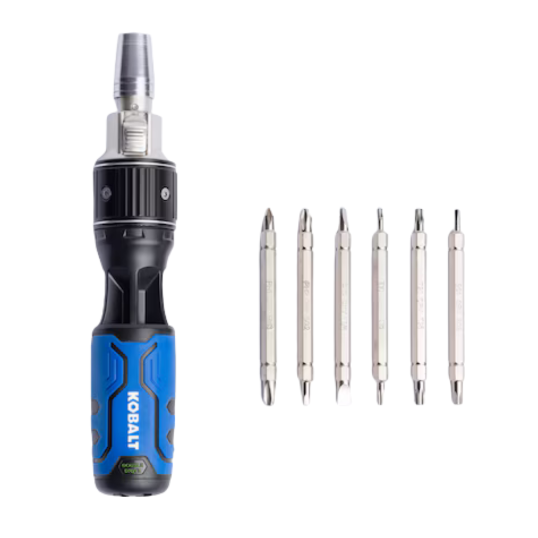 Kobalt 12-in-1 Double Drive Rubber Handle Multi-bit Screwdriver Set