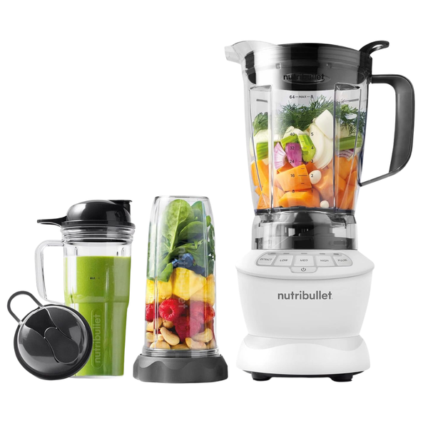 Nutribullet 1200W Full-Size Blender Combo (Matte White )