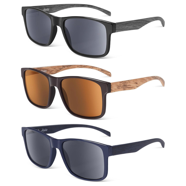 3-Pack UV400 Protection Reading Sunglasses For Men & Women