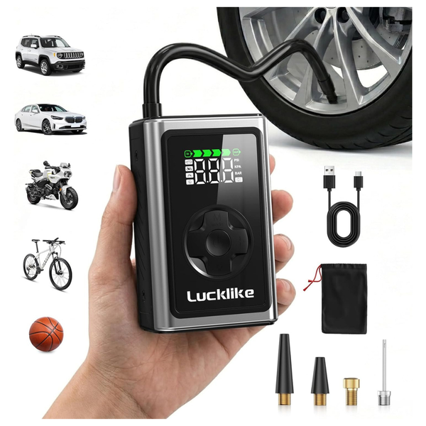 Lucklike 150 PSI Portable Air Compressor Tire Inflator
