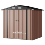Aoxun 6.2ft X 4ft Outdoor Storage Shed With Lockable Doors