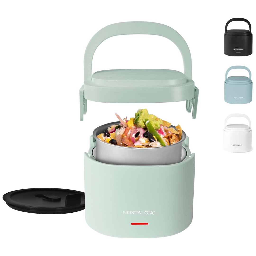 Nostalgia Portable 20-Ounce Electric Heated Lunch Box