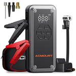 Acmount 5000A 12V 26800mAh Battery Jump Starter W/ 150PSI Air Compressor