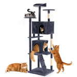 DUMOS 70" Multi-Level Indoor Cat Tree Tower With 2 Condos
