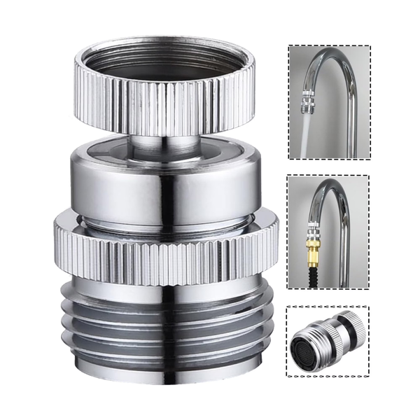 Sentryse 3/4" Swivel Faucet & Garden Hose Adapter Kit