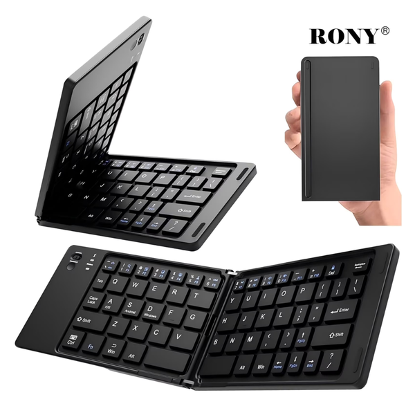 Rony Rechargeable Portable Foldable Wireless Keyboard