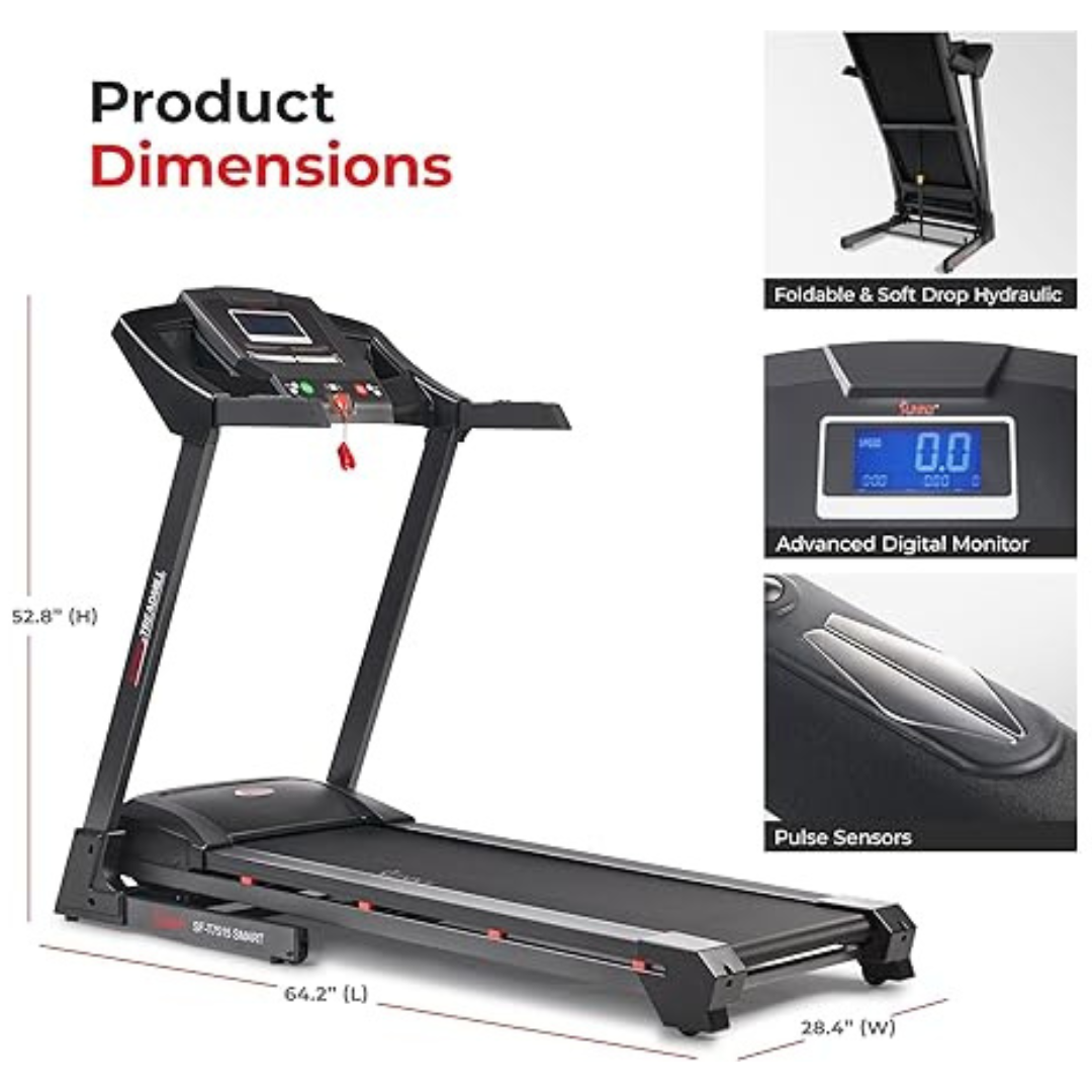Sunny Health & Fitness Premium Foldable Treadmill