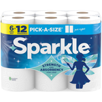 6-Pack Sparkle Pick-A-Size 2-Ply Paper Towels Double Rolls (110 sheets per roll)