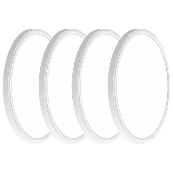 4-Pack 12" 3200lm LED 5000K Flush Mount Ceiling Light
