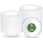 120-Pack 12oz Heavy Duty Disposable Plastic Bowls