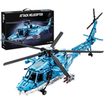 1521-Piece Military Helicopter Building Blocks Set