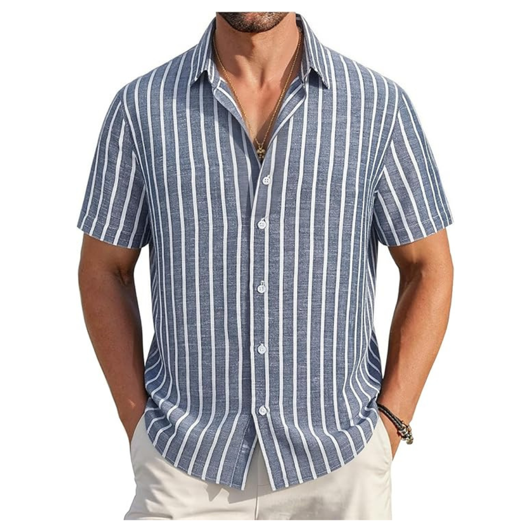 Alex Vando Men's Linen Button Down Shirt
