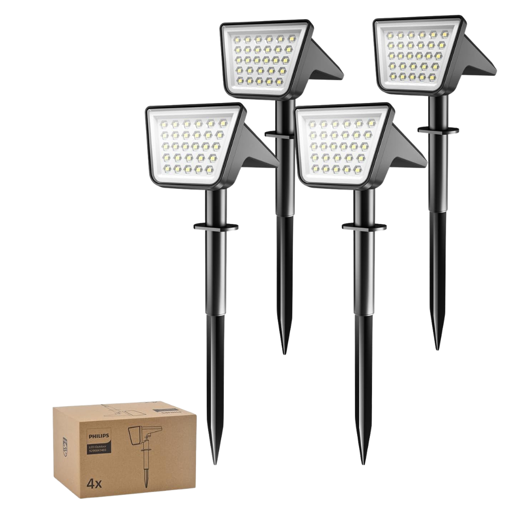 4-Pack Philips Solar Spot Lights