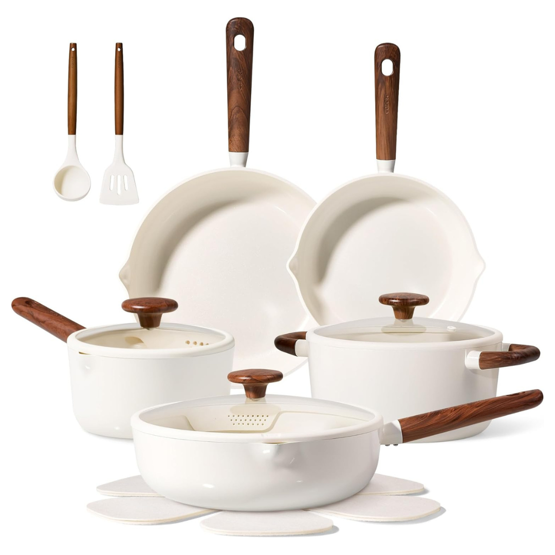 14-Piece Carote Nonstick Kitchen Pots And Pans Set