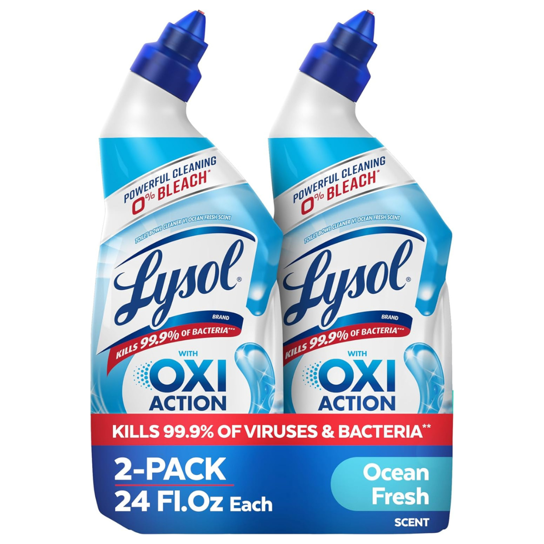 2-Pack 24oz Lysol Toilet Bowl Cleaner With Hydrogen Peroxide