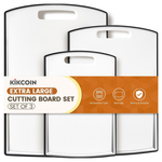 Set Of 3 Extra Large Plastic Cutting Boards With Juice Grooves