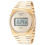 Tissot Men's PRX Digital Dial Yellow Gold PVD Steel Watch