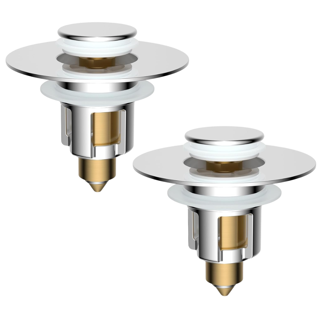 2-Pack IFealClear Metal Universal Bathroom Sink Stopper