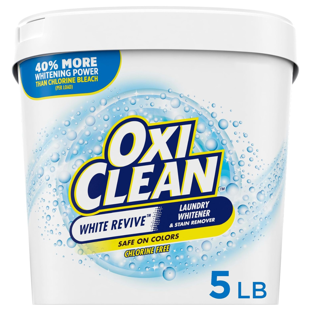 OxiClean White Revive Laundry Whitener & Stain Remover (5 Lbs)
