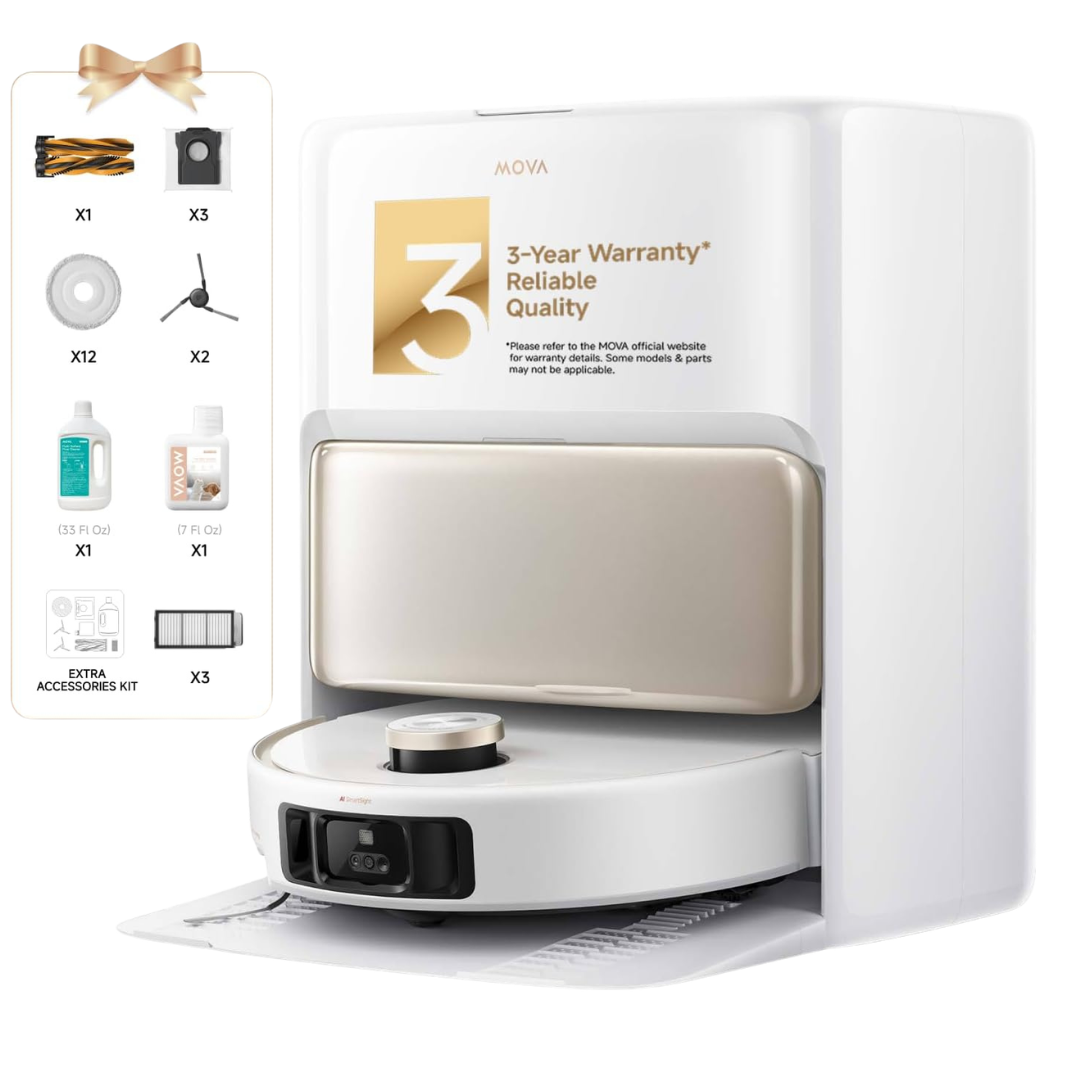 Mova V50 24000Pa Ultra Complete Robot Vacuum And Mop