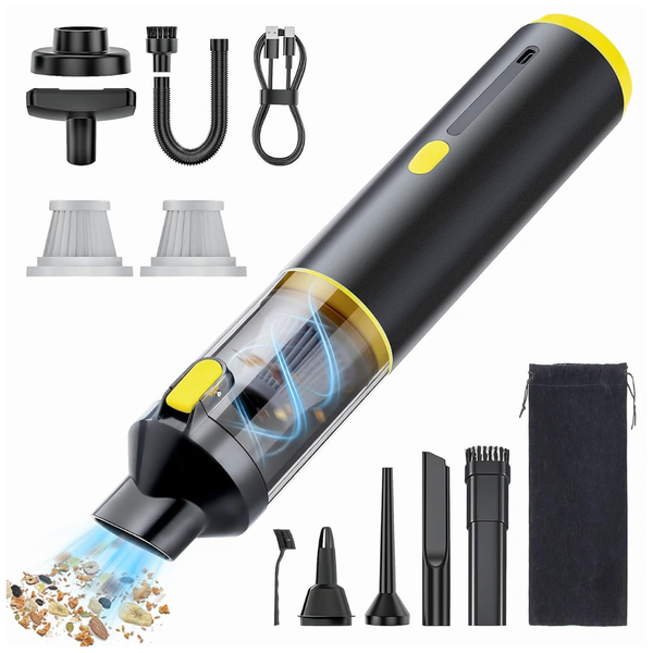 4-in-1 Car Vacuum Cordless 21000Pa Powerful Suction Handheld Cleaner