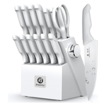 14-Piece Japanese Stainless Steel Kitchen Knife Set With Block