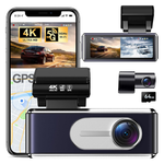 Blu7ive 4K Front & Rear Dash Cam With 64GB Card
