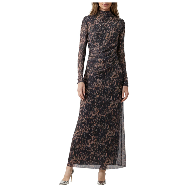OctMoon Women's Long Sleeve Maxi Dress With Splatter Print (Various)