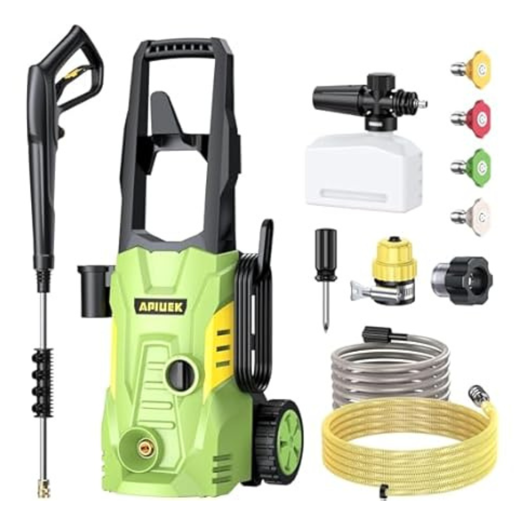 Apiuek 3800 PSI 2.4GPM Portable Electric Pressure Washer