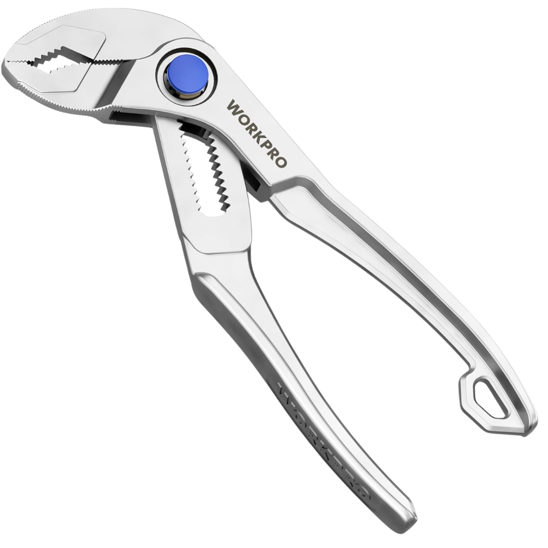 Workpro 4'' Mini Water Pump Pliers With 15-Position Push-Lock