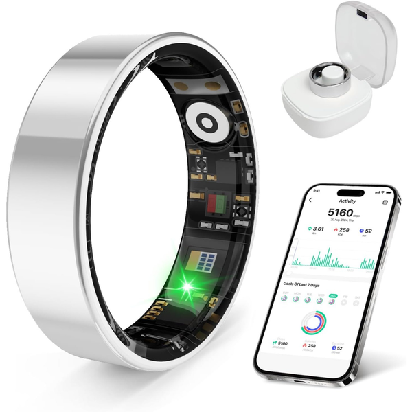 Smart Health Ring Compatible with iOS and