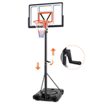 Ktaxon 44" Portable Basketball Hoop Outdoor w/Simple Adjustable Handle
