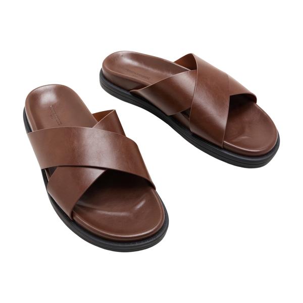 Banana Republic Factory Men's Vegan Leather Crossover Sandals