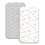 2-Pack Gllquen Baby Ultra Soft Fitted Microfiber Crib Sheets