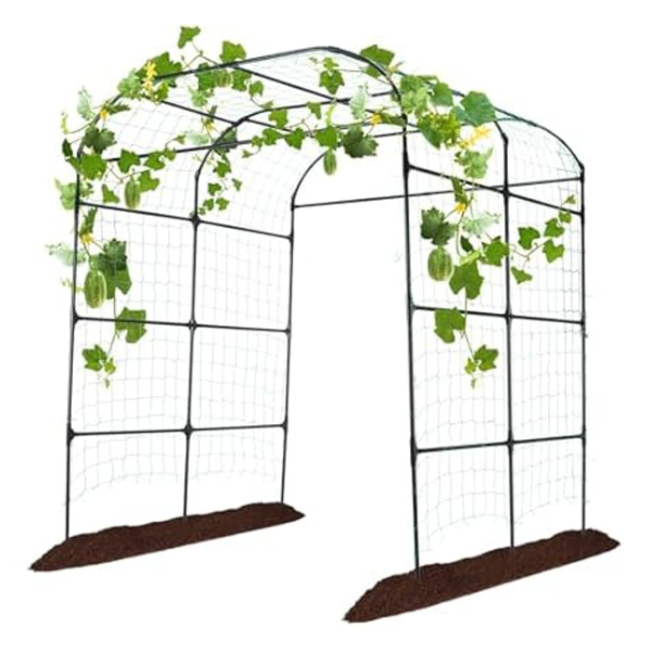Follook Garden Arch Climbing Plants Outdoor Cucumber Trellis