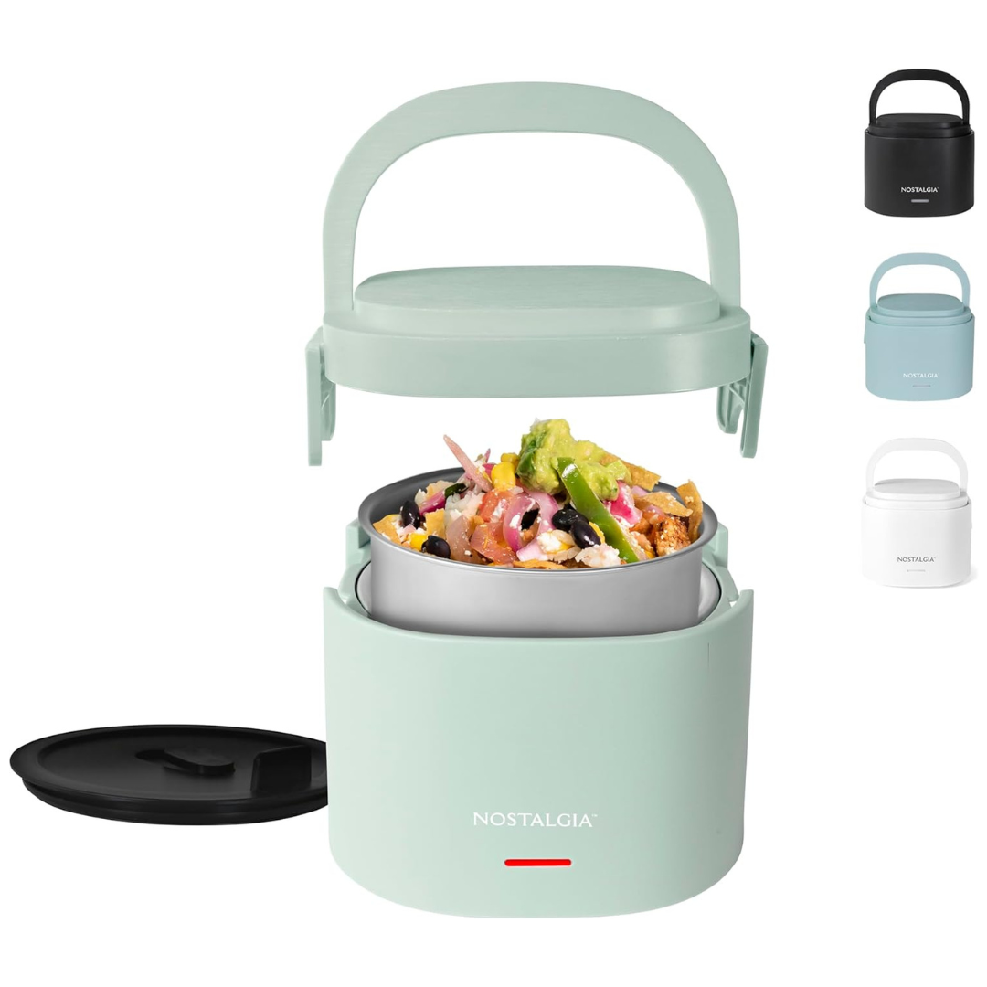 Nostalgia Portable 20-Ounce Electric Heated Lunch Box