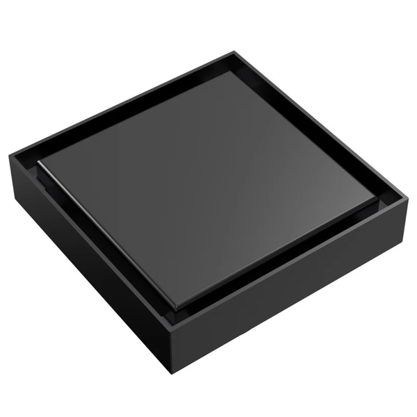 Everstein 4" Square Shower Drain (SFS-3065-BK)