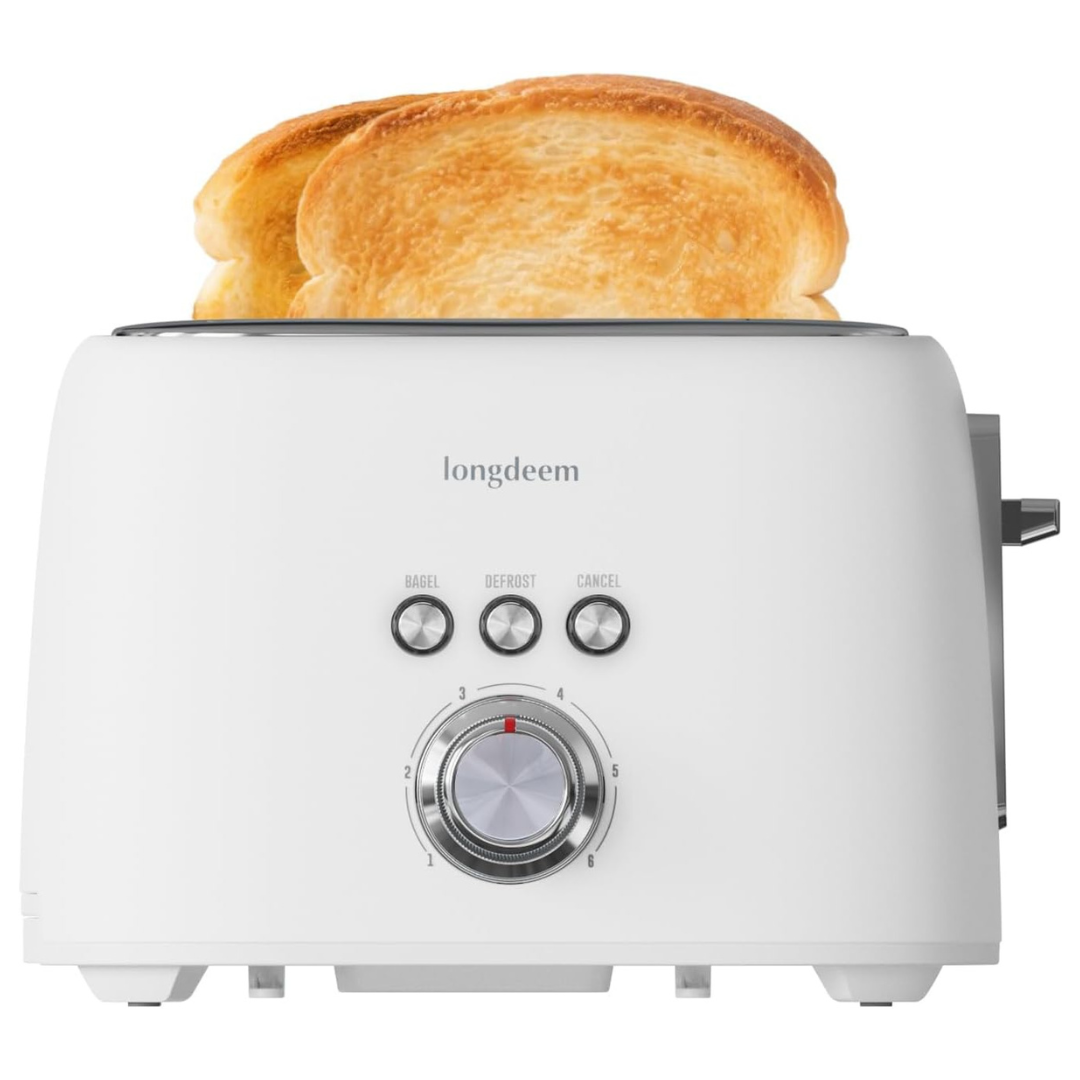 Longdeem 2-Slice Stainless Steel Toaster