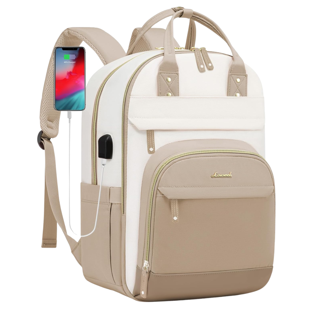 17" Anti-Theft Waterproof Laptop Backpack W/ USB Port